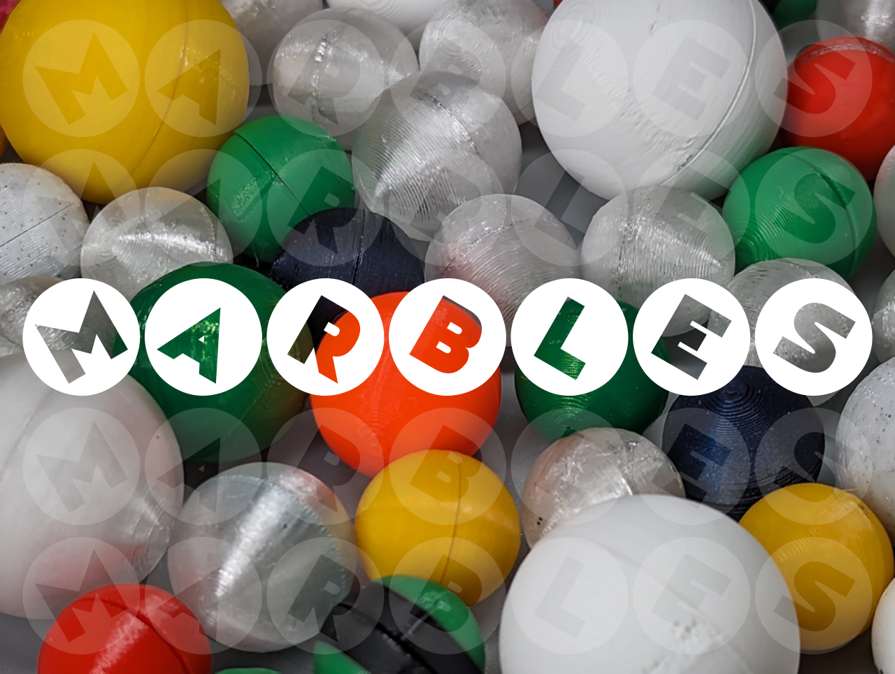 Marbles, Mini Spheres, Small Balls (13.6mm, 14mm, 16mm, 18mm, 24.5mm)