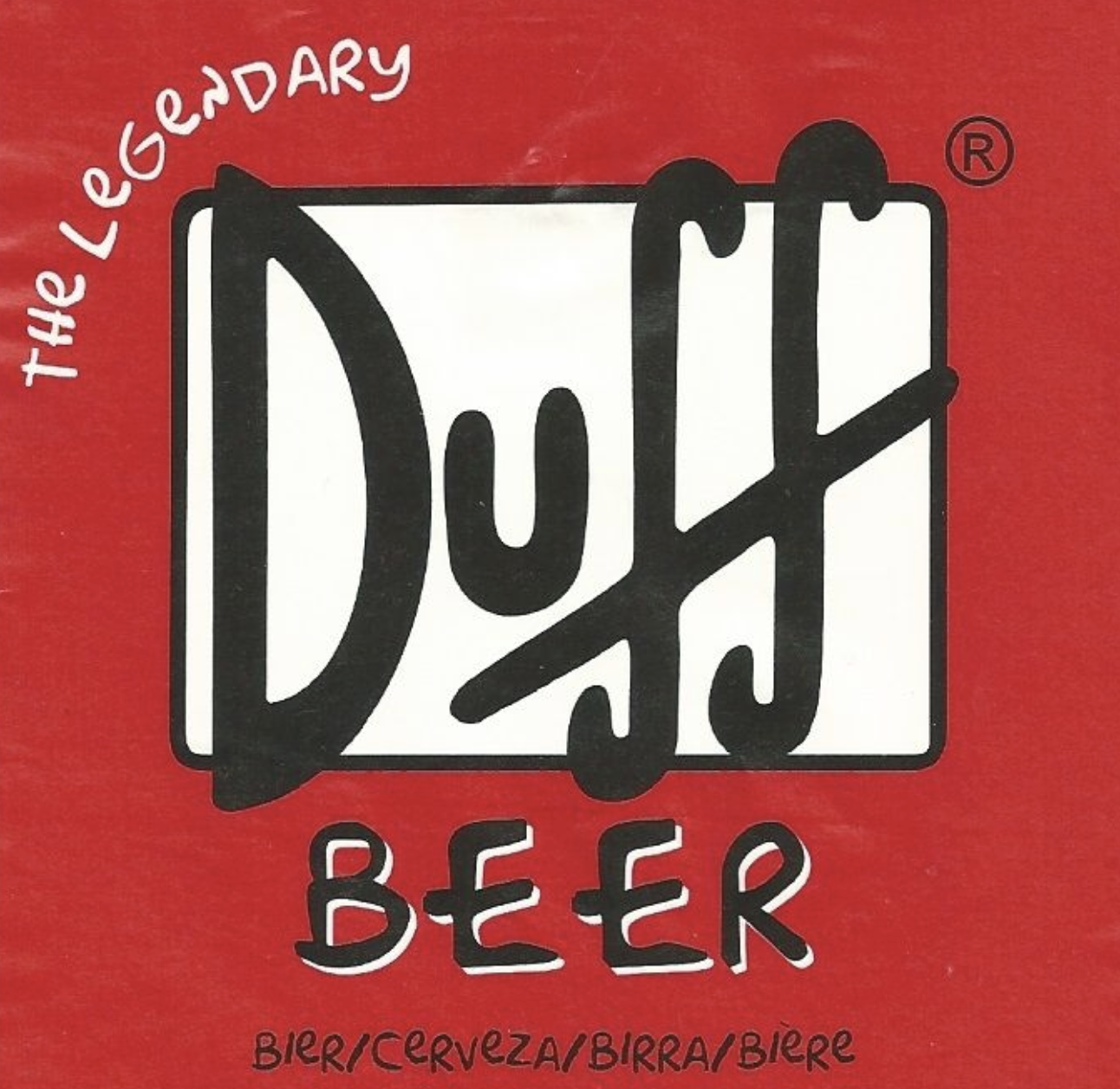 Faded Duff Beer Ad - Hueforge