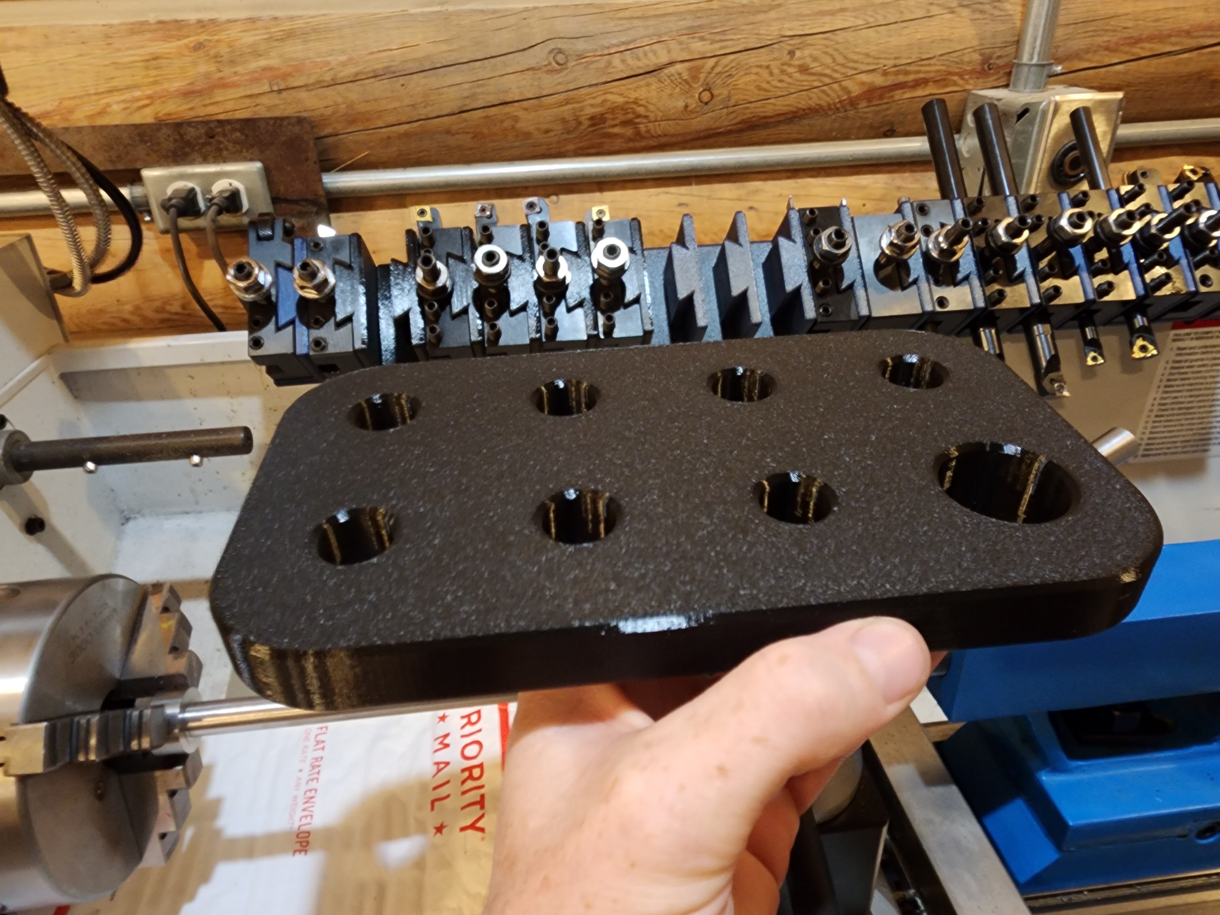 Lathe backsplash MT Center Rack by yotebuster1200 Download free STL