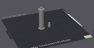 Easier to print roller for Bambu Side Mount Spool Holder.