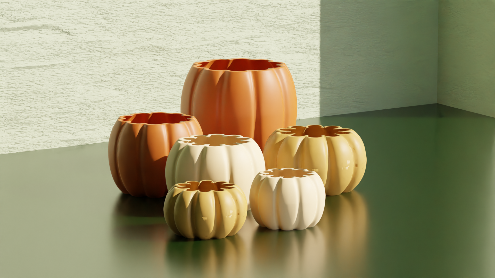Pumpkins - Halloween (Decoration) Vase Mode