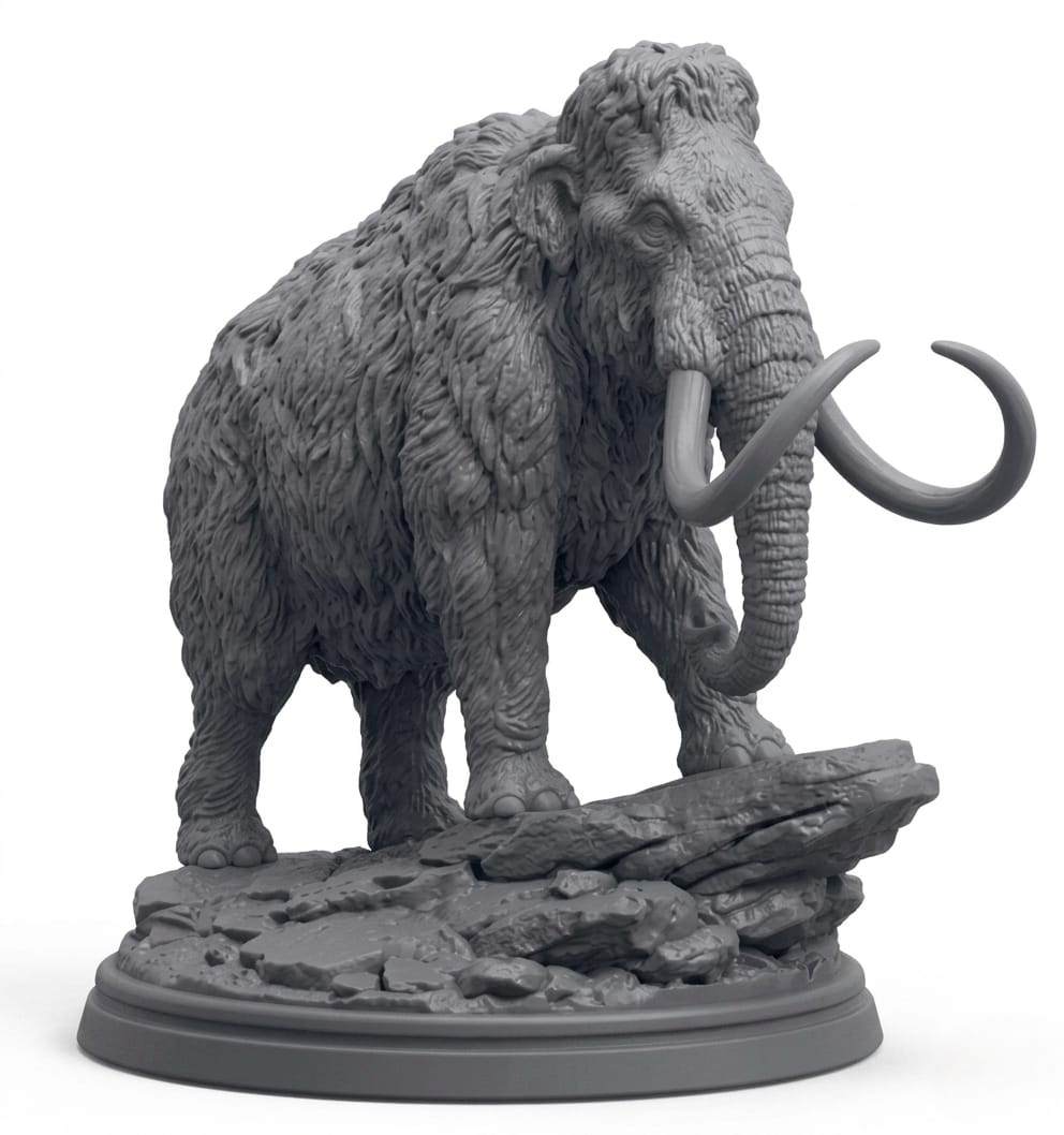 Mammuthus Primigenius Statue