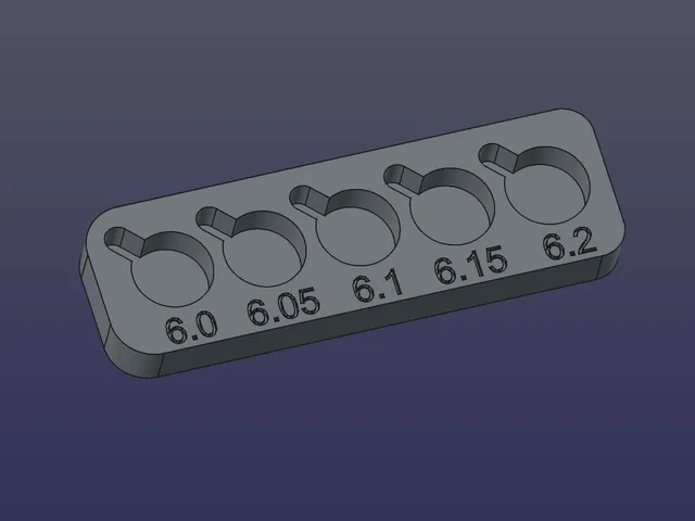 Press fit tolerance test for 6 x 2 mm magnets