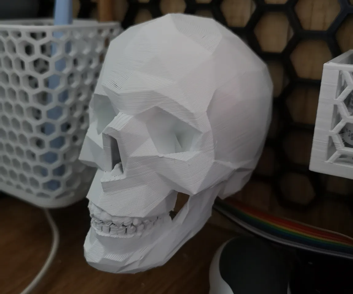 HSW Low poly skull by ozzik555 | Download free STL model