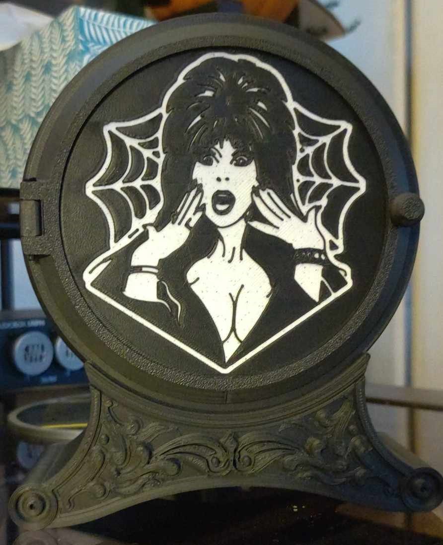 Elvira Scene for Halloween Tea Light Display
