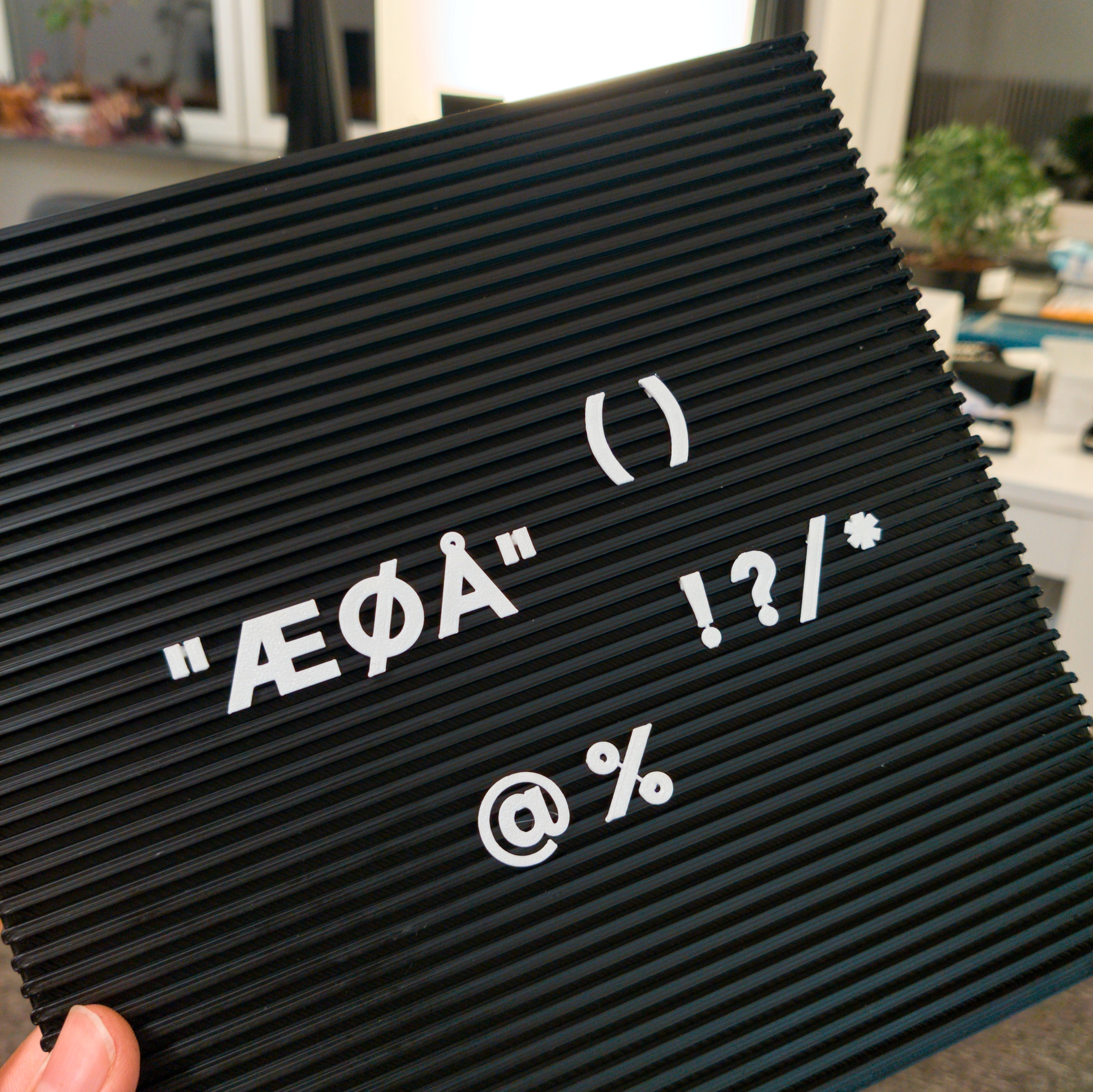 ÆØÅ and some special symbols for @flowalistik Letter Board 3D model thumbnail
