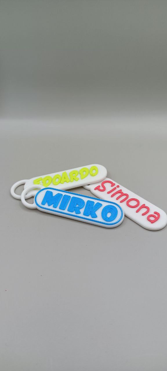 Miniatura 2 do modelo 3D Name-Tag Keychain