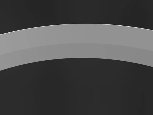 Led light for a round mirror