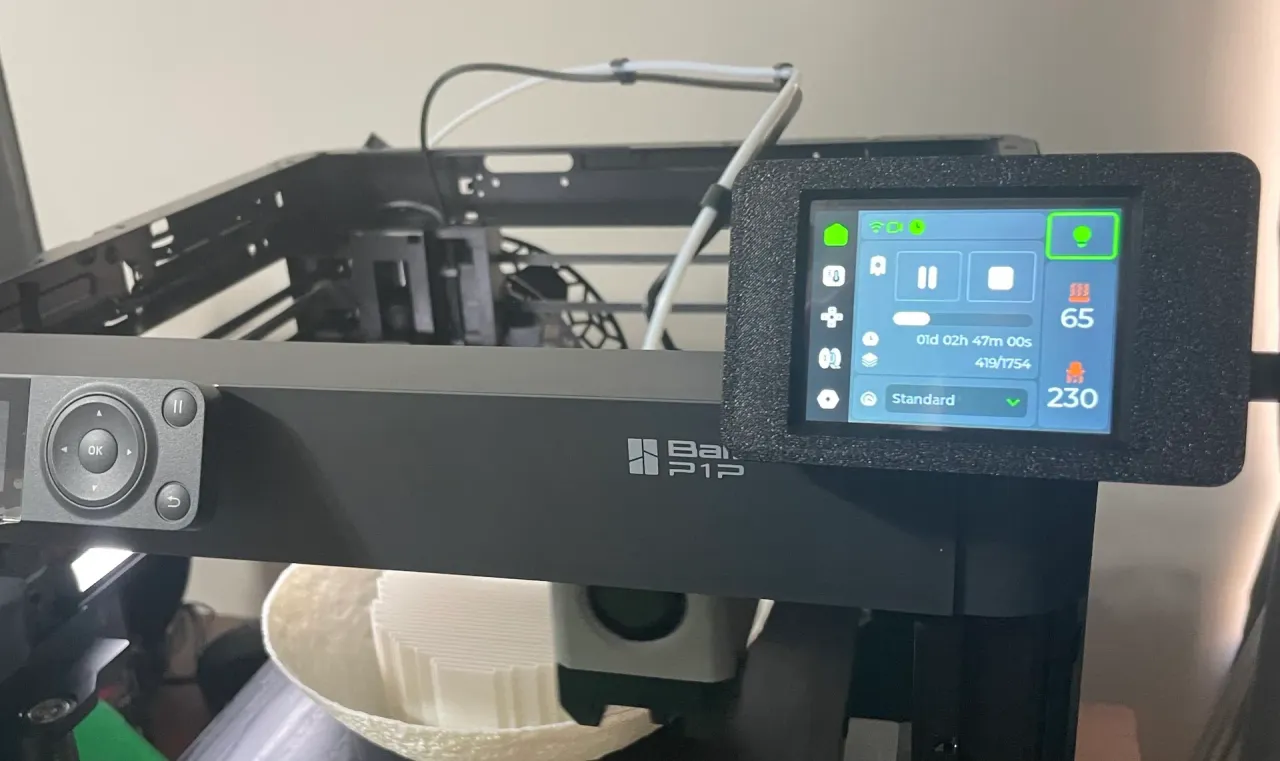 XTouch Screen Ball Mount from Bambu Lab P1P P1S phone holder by Tack ...