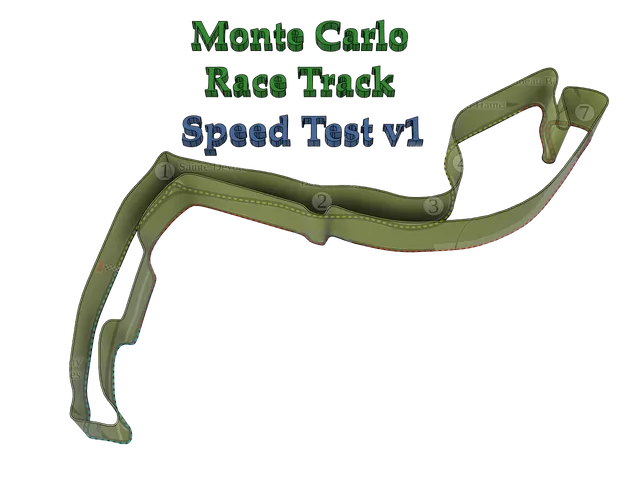 Monte Carlo Race Track Speed Test