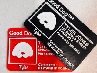 Dog ID Card by Hildog | Download free STL model | Printables.com