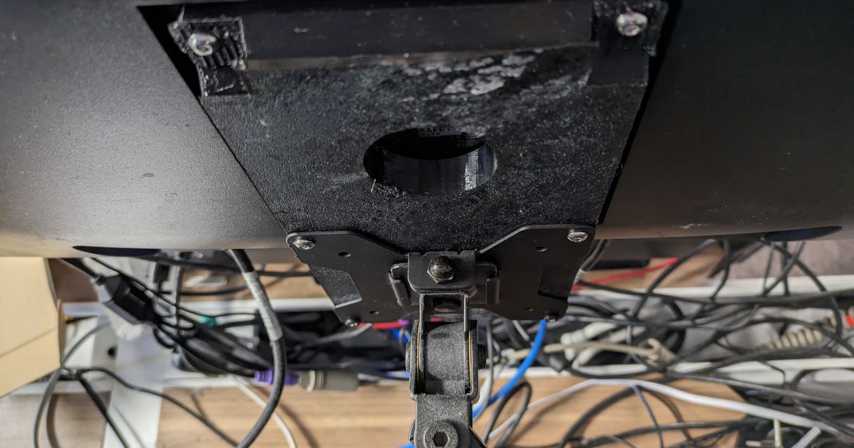 100mm VESA mount offset adapter by Lat0102 Download free STL model