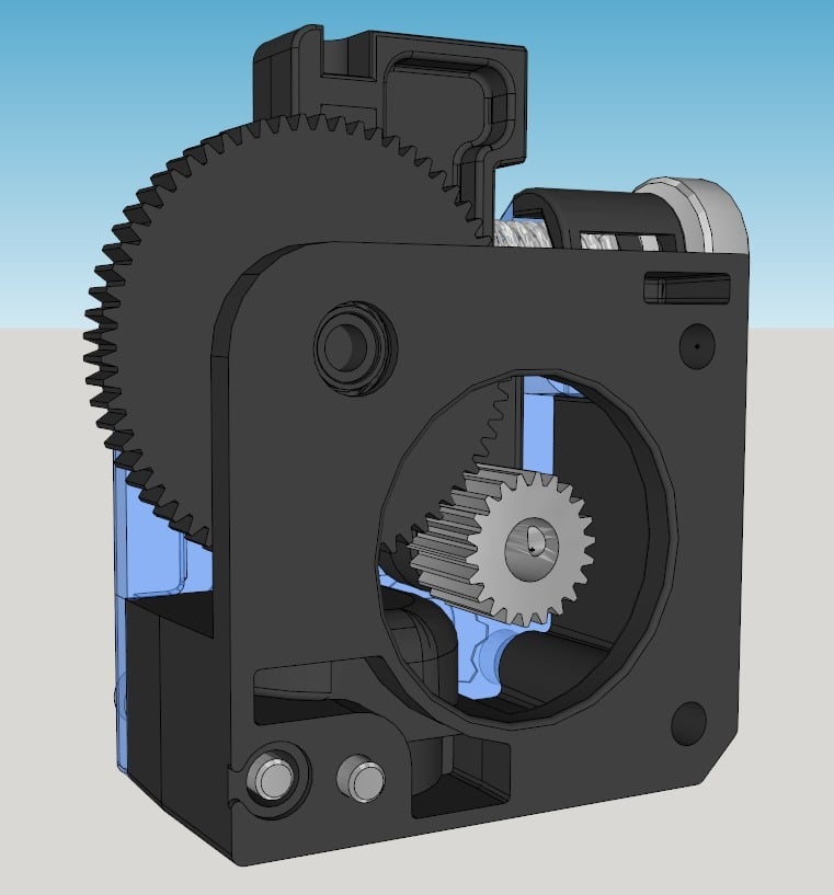 E3D Titan Extruder by hebign Download free STL model