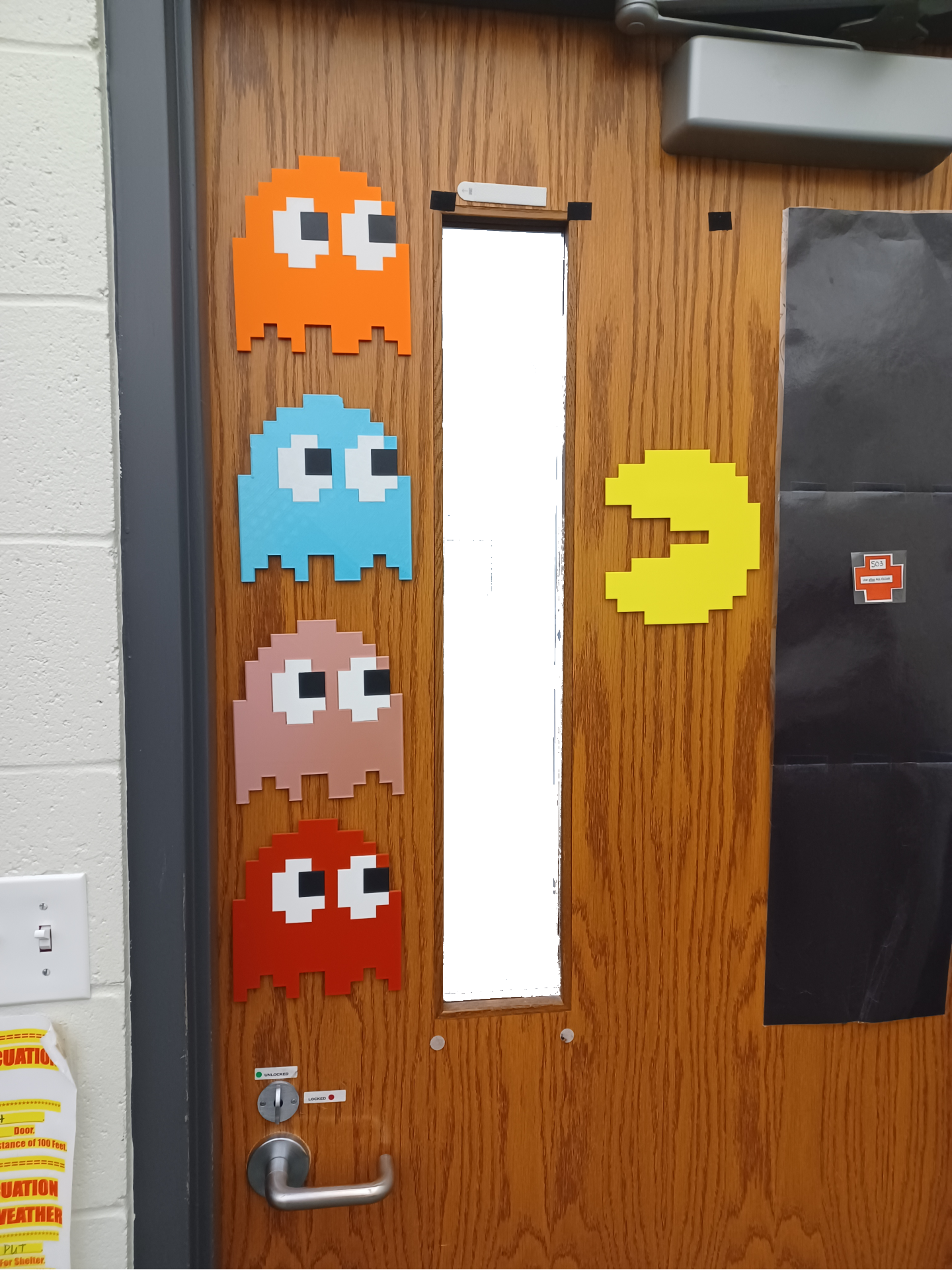 Pixel Pacman Ghosts