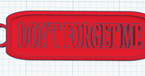 Reminder Keychain by Bigfoot | Download free STL model | Printables.com