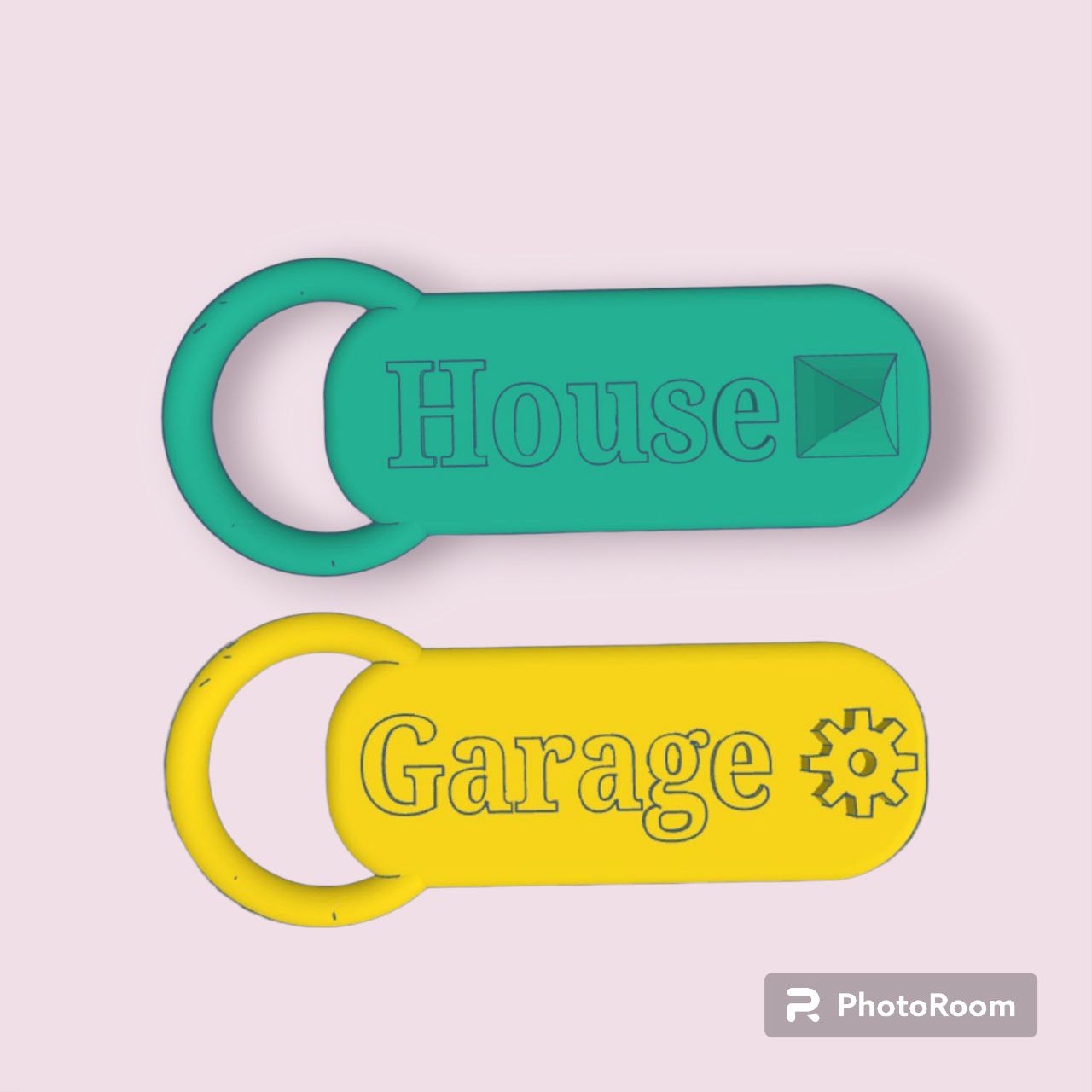 Tactile custom keychain