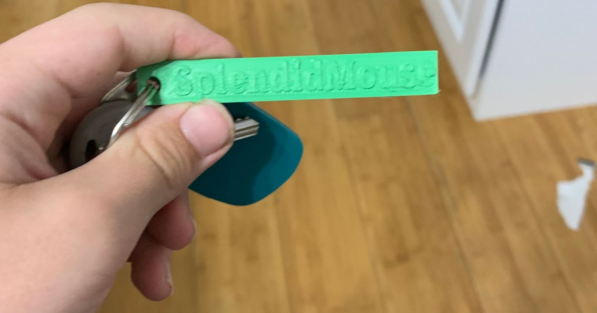 Printables username keychain by SplendidMouse Download free STL model