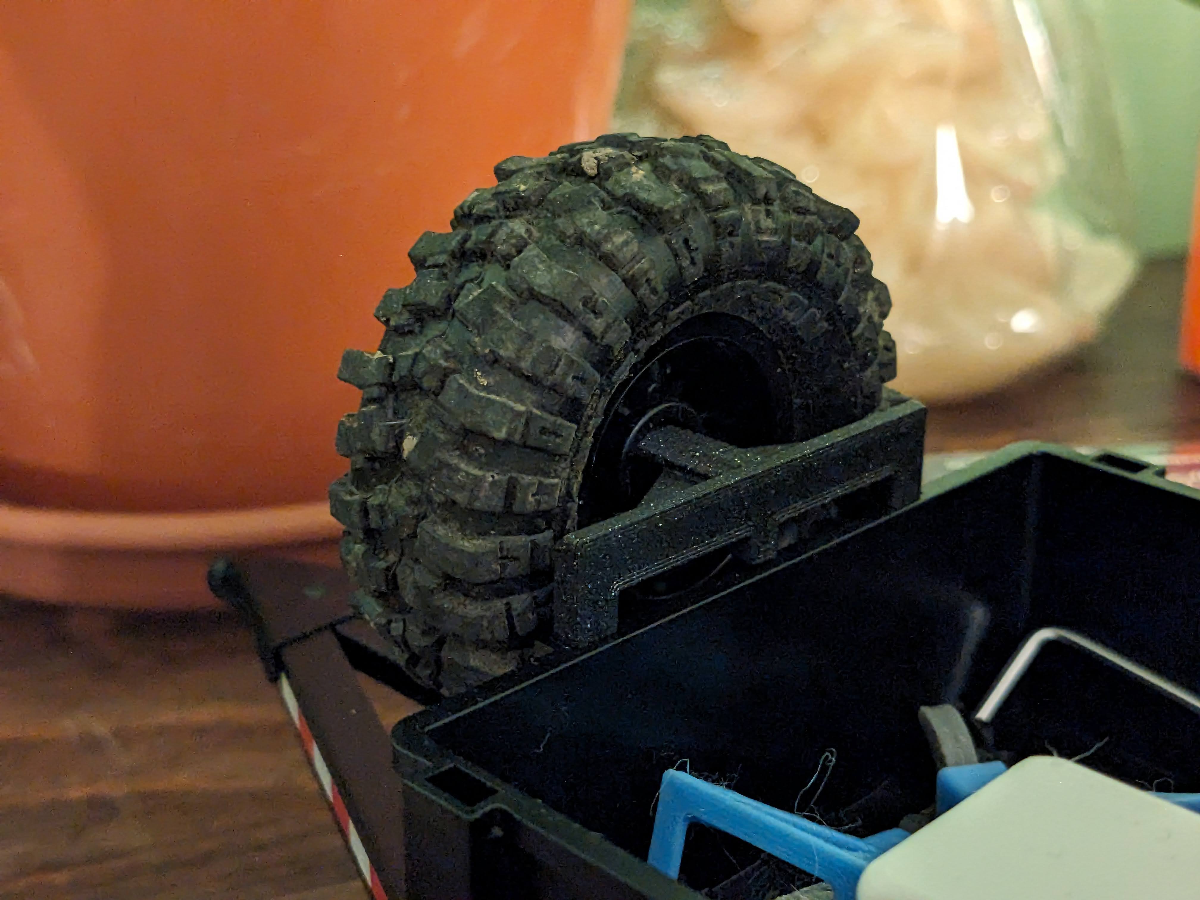 Sparewheel mount for TRX4M Trailer