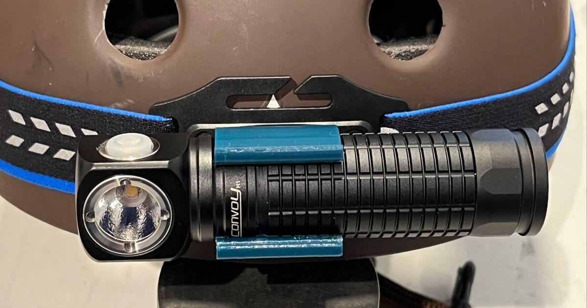 Skilhunt HB3 Headband Mount for Convoy H1 Right Angle Flashlight by