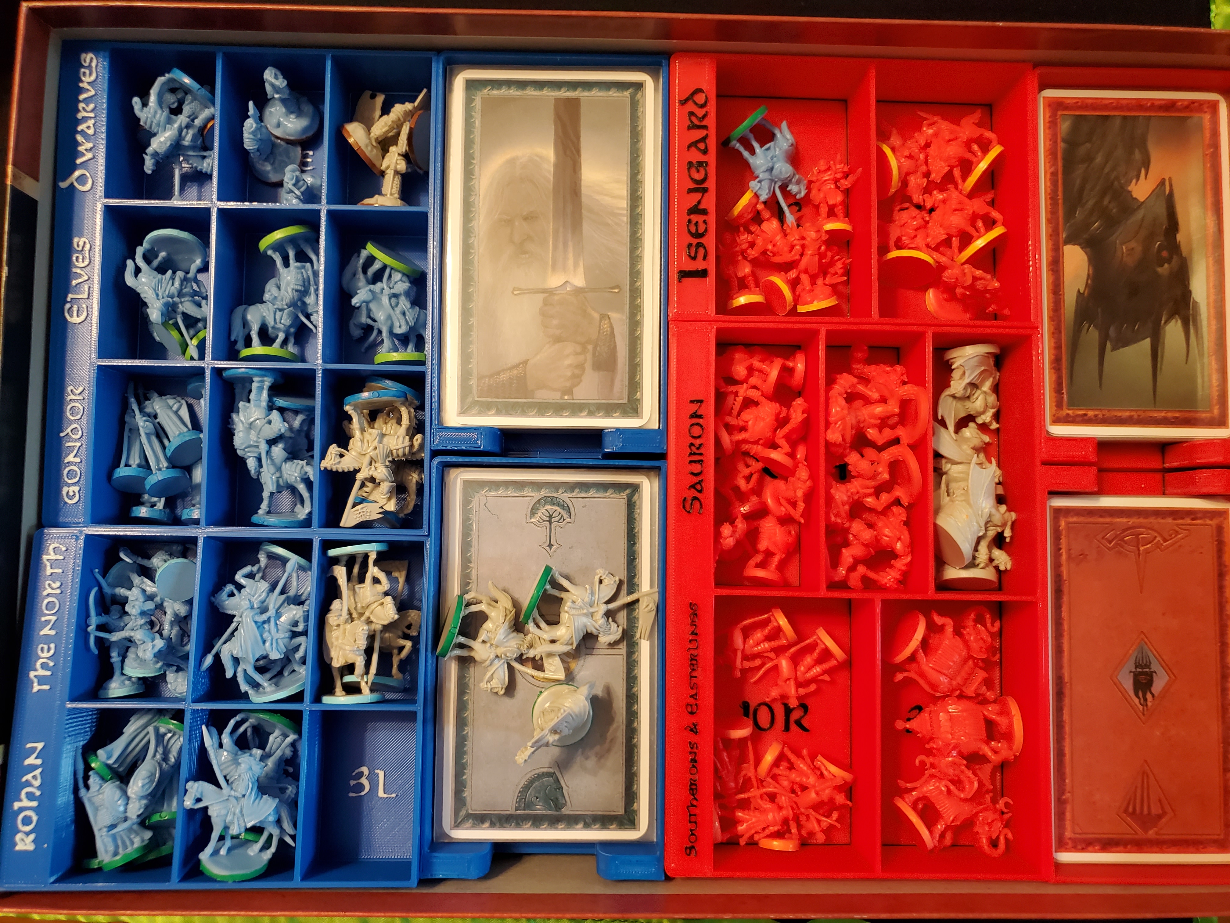 War of the Ring 2nd edition insert with Embossed Labels