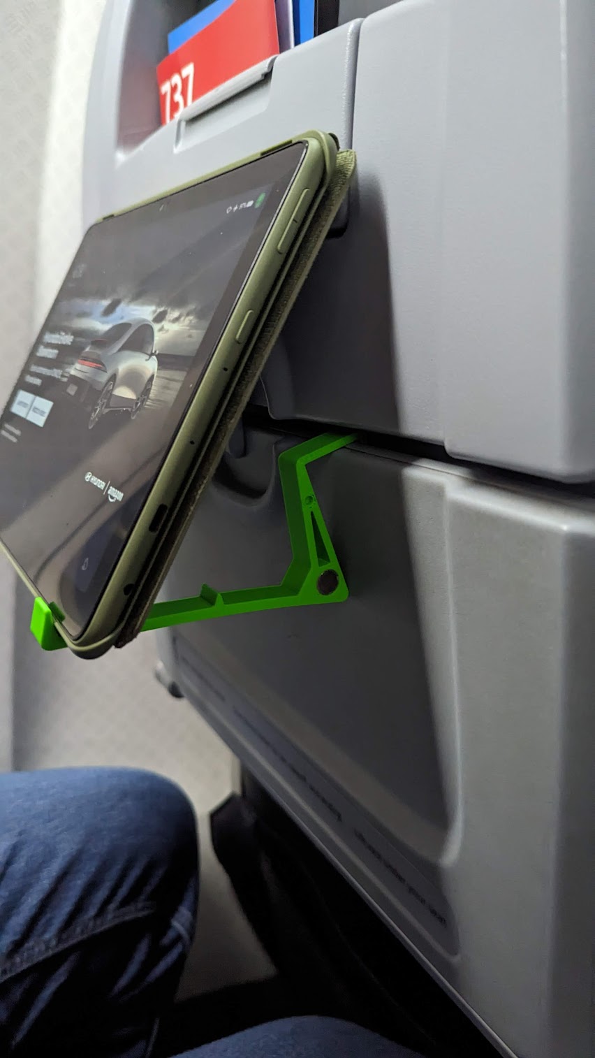 Airplane Seatback Device Holder