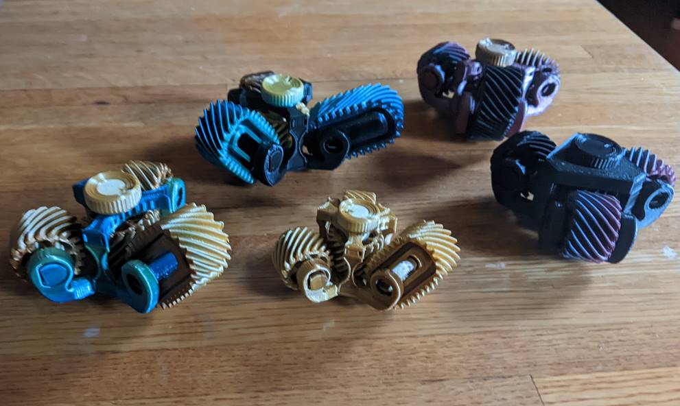 Geared Fidget Spinner - Now with Ovaloid Gears!!!