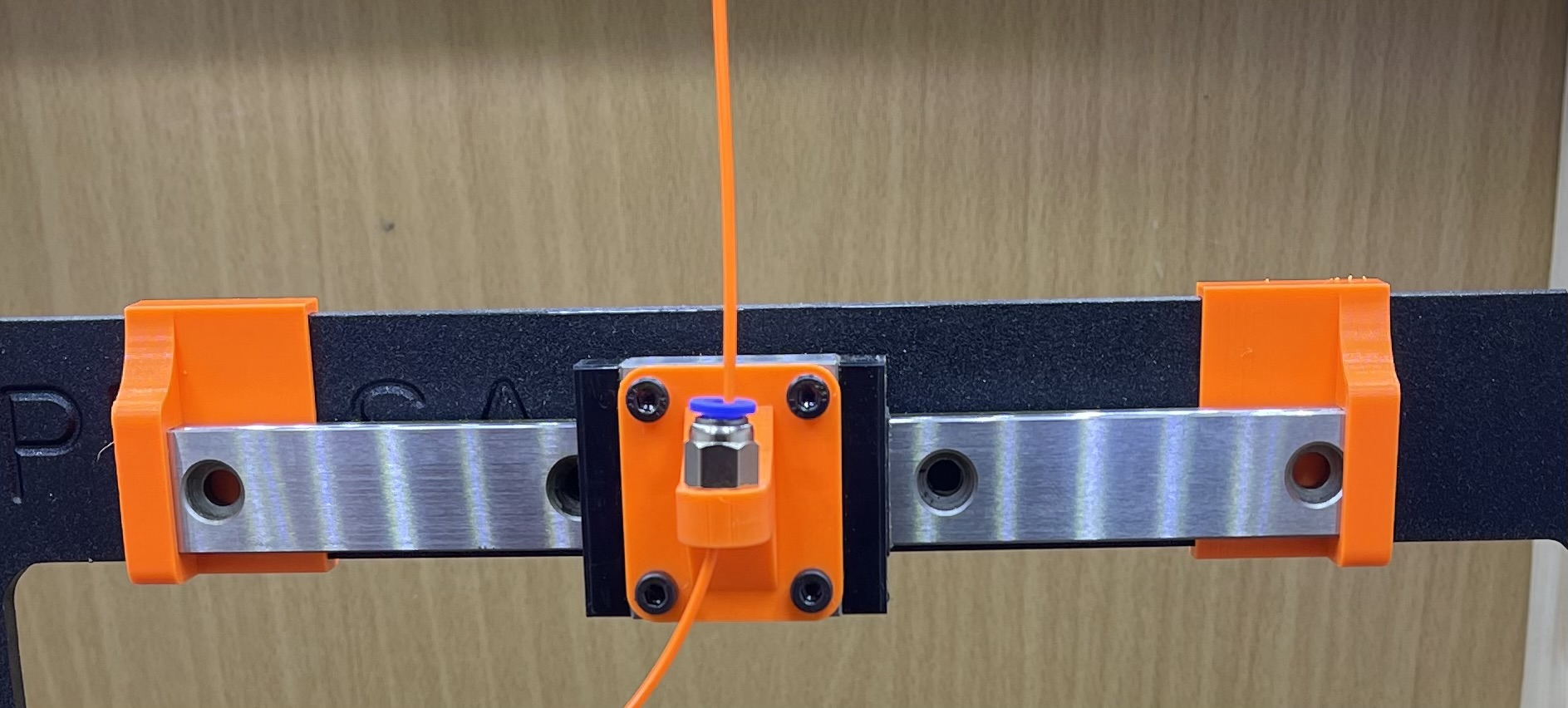 Filament Guide Rail Linear rail filament guide Prototype test 20mm rail. Now with rail ...