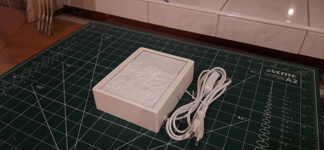 Lithophane night light frame by INT Craft | Download free STL model ...