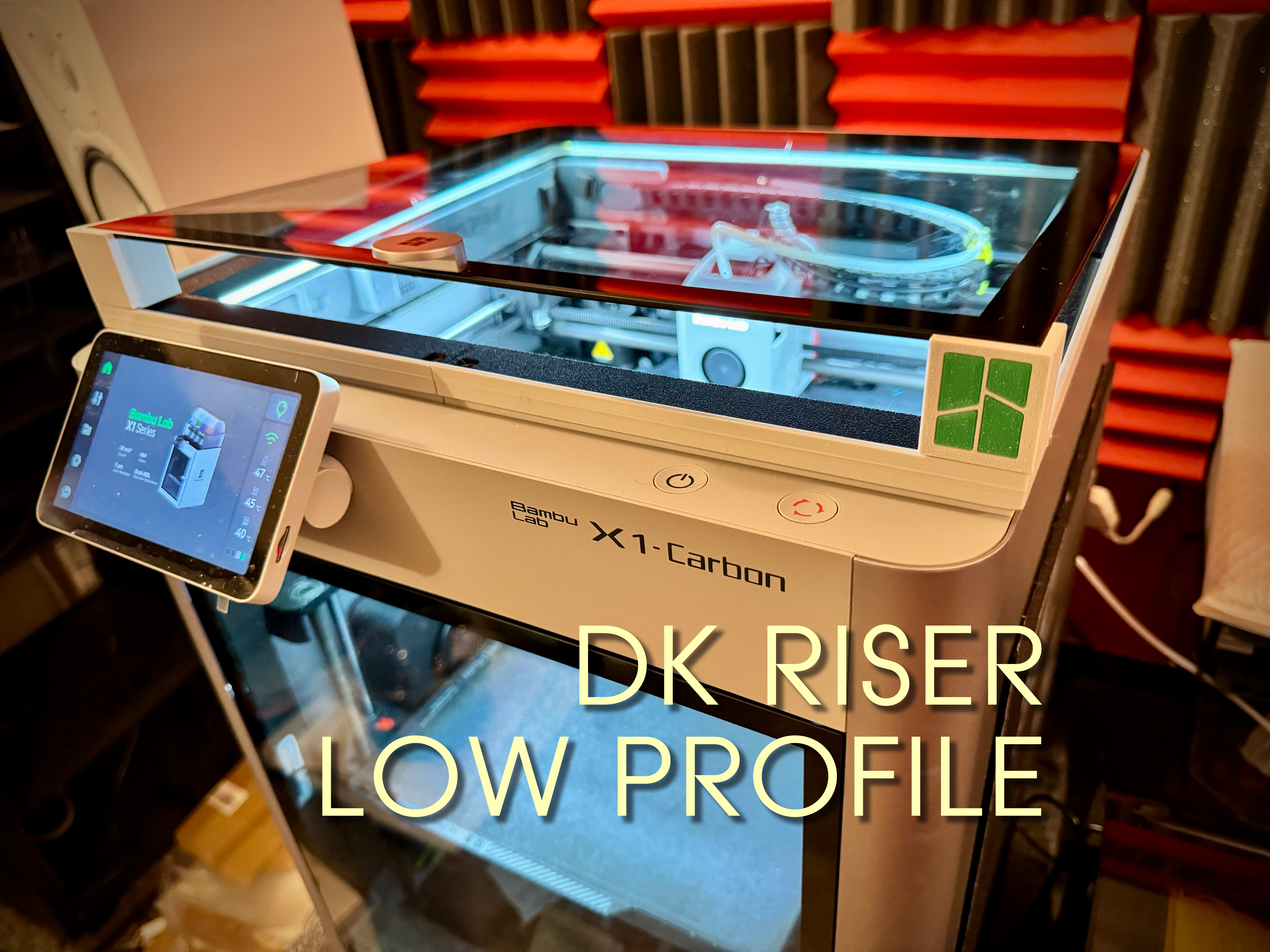 DK RISER LOW PROFILE For Bambu LAB X1/P1