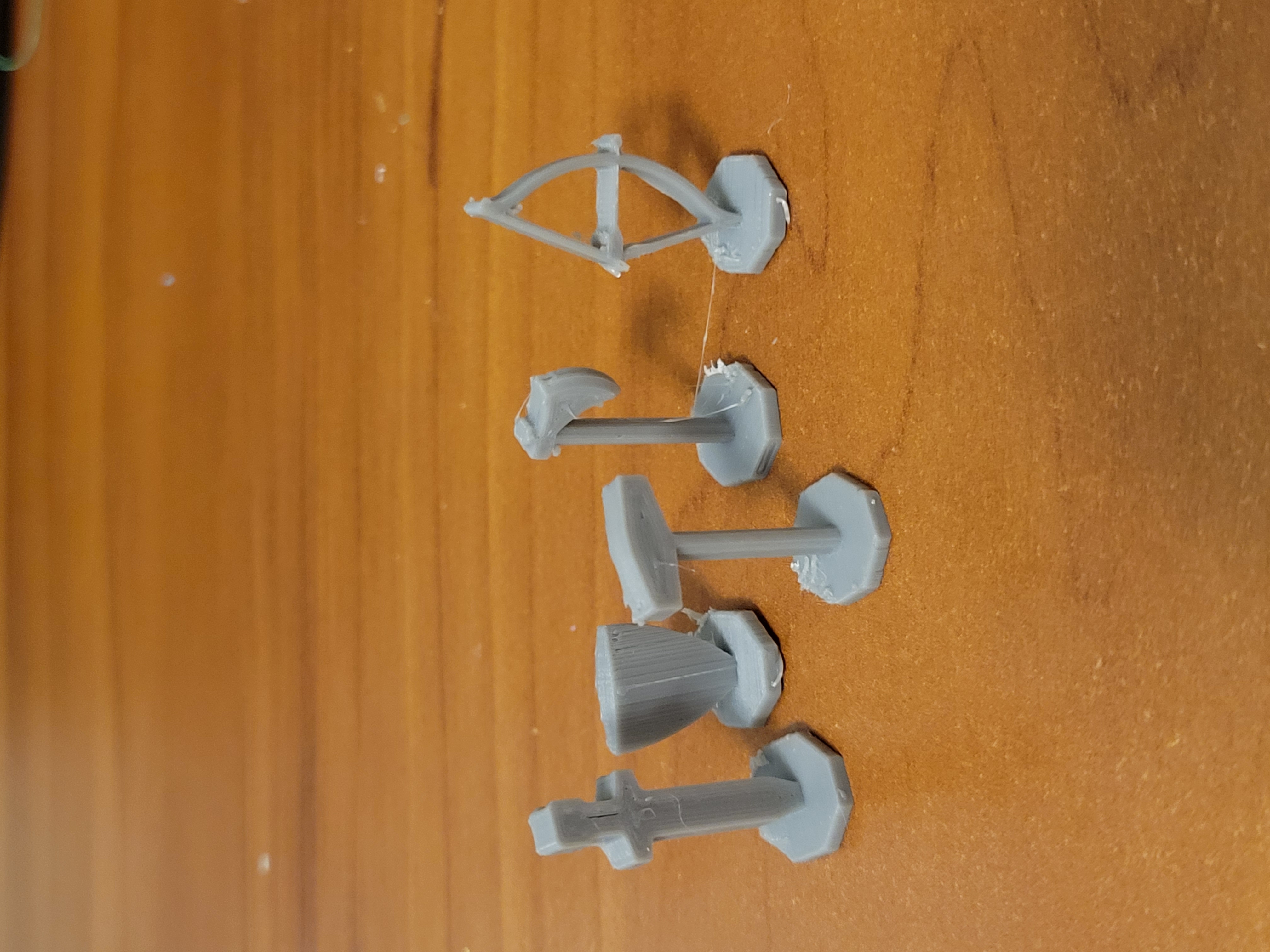D&D minis 12mm Weapons