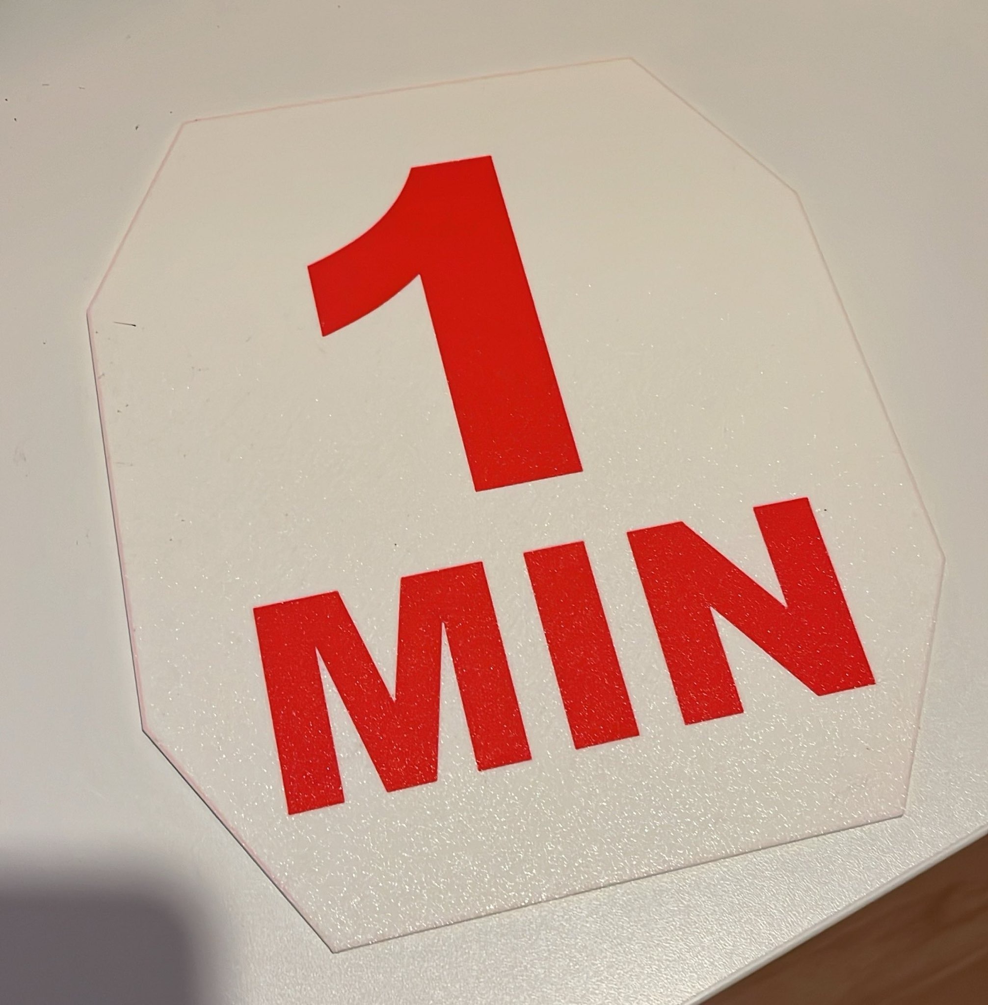 1 Minute Sign