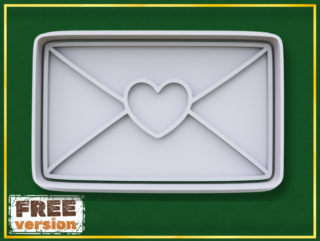 Love Letter Cookie Cutter STL – Easy 3D Print Baking Set