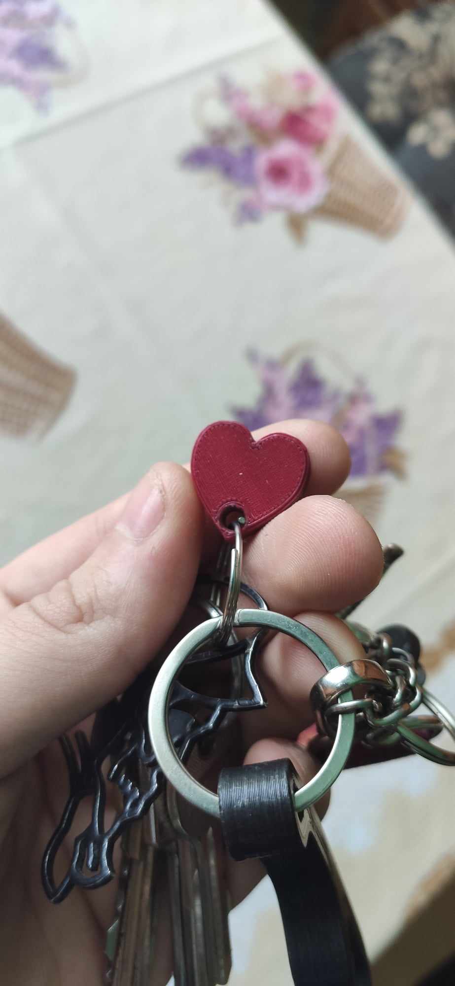 Heart keychain