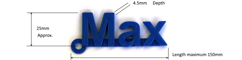 Flexible key/name tag by 3DPS | Download free STL model | Printables.com