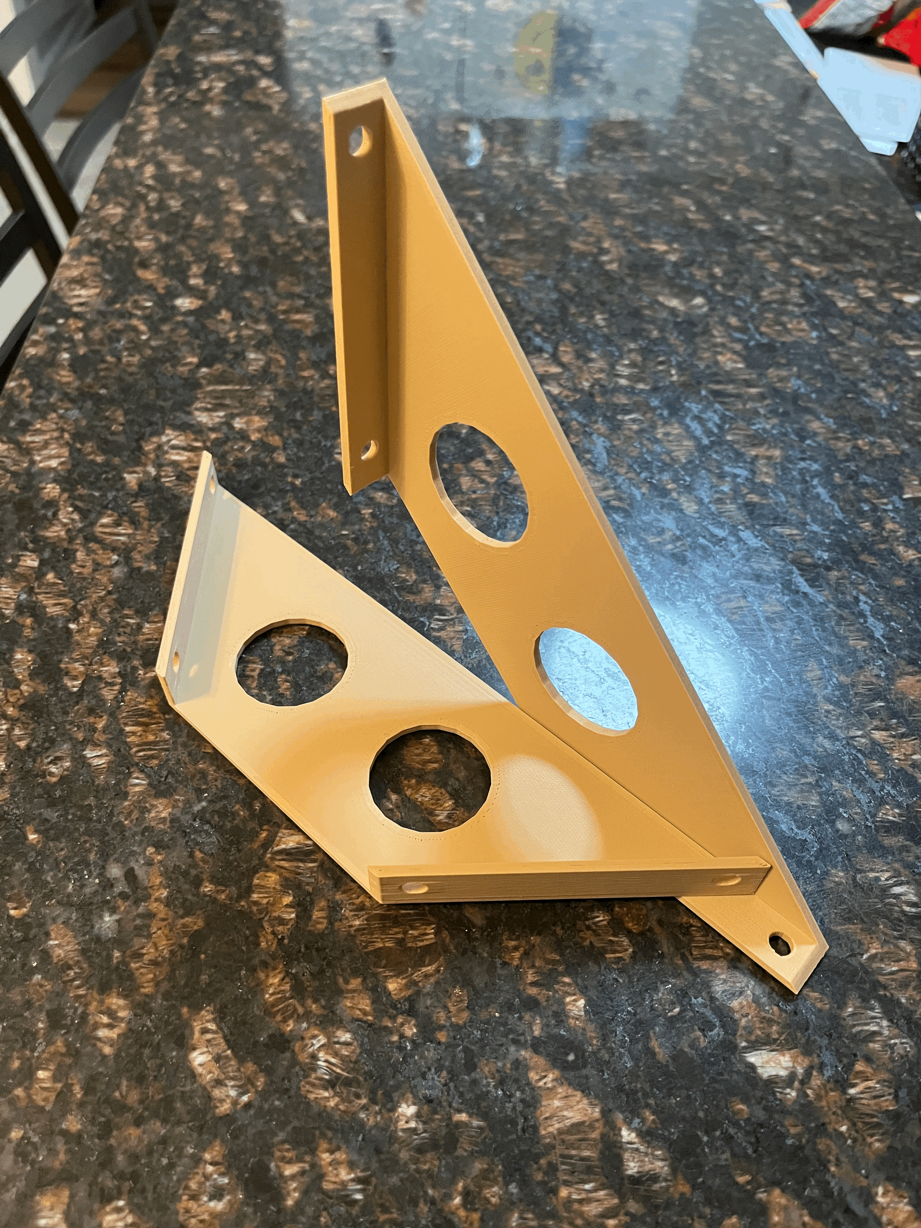 Printed Shelf Mounting Brackets