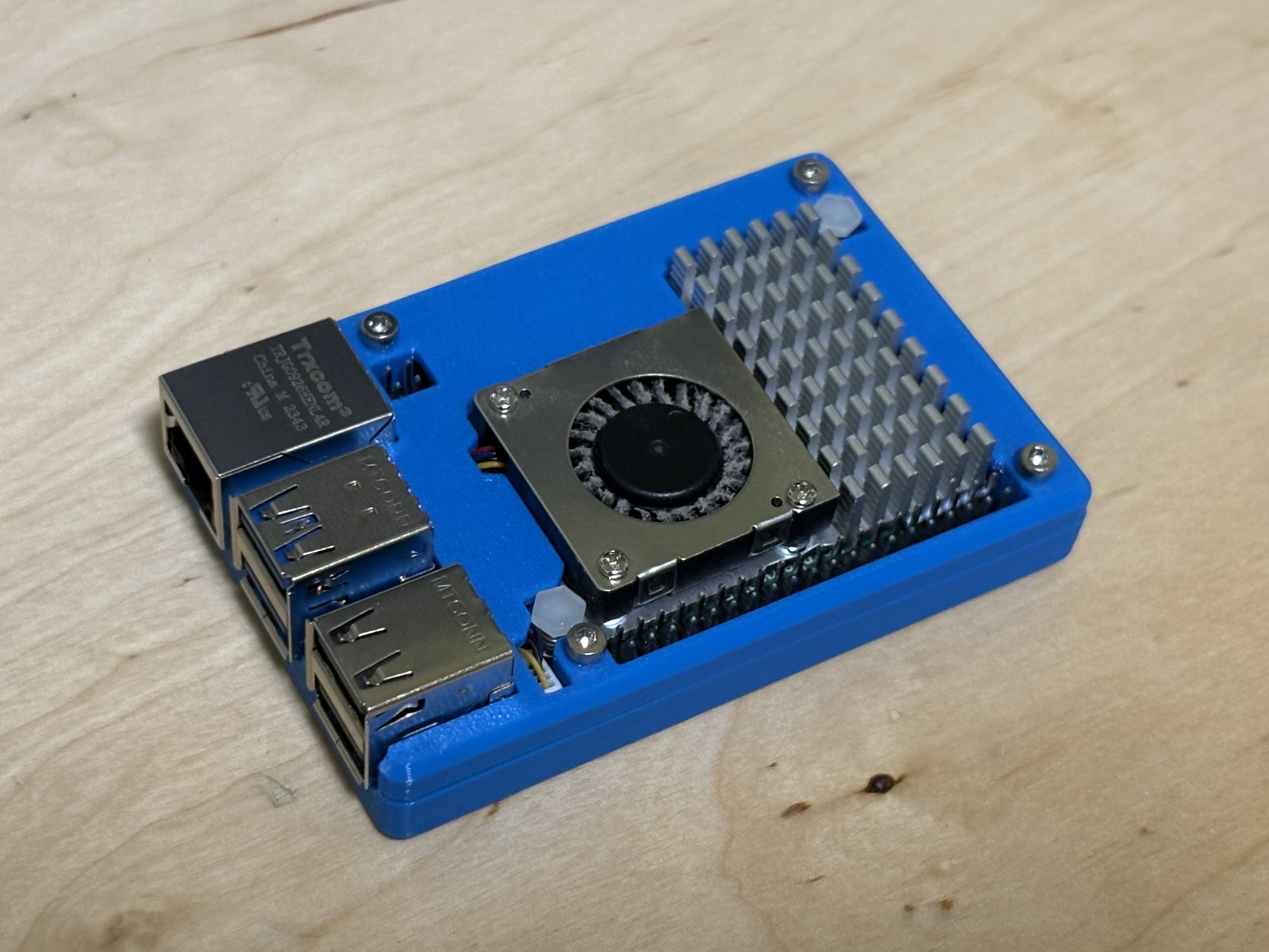 Slim Case for Raspberry Pi 5 with Active Cooler - NO Support