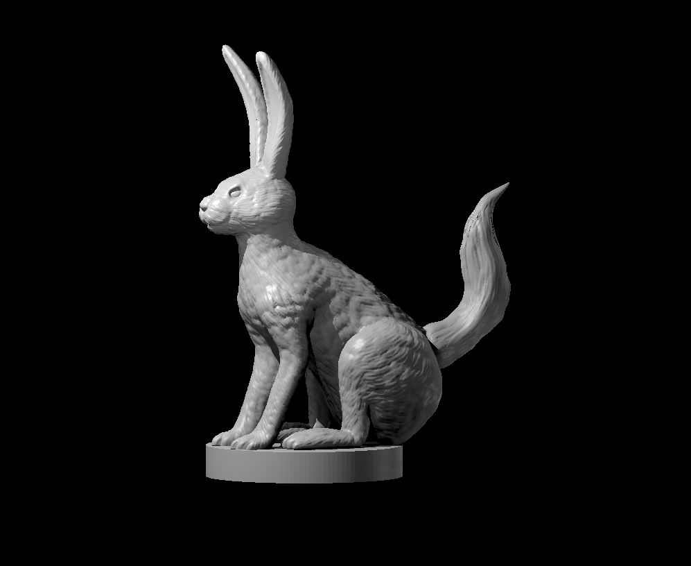 Jack Rabbit Cut Out Jackalope & Regular Jack Rabbits by MZ4250 | Download free STL model ...