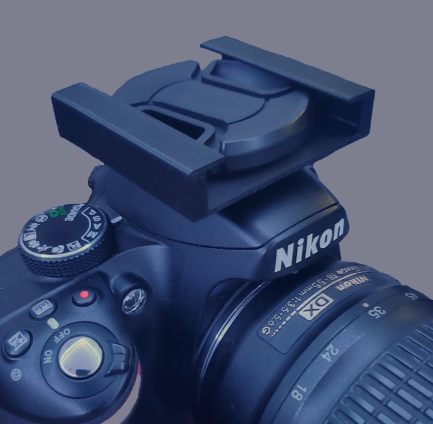 Hot Shoe Lens Cover Holder by GenePool Download free STL model