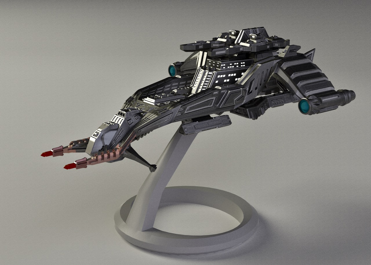 Battlecruiser Starship and Stand