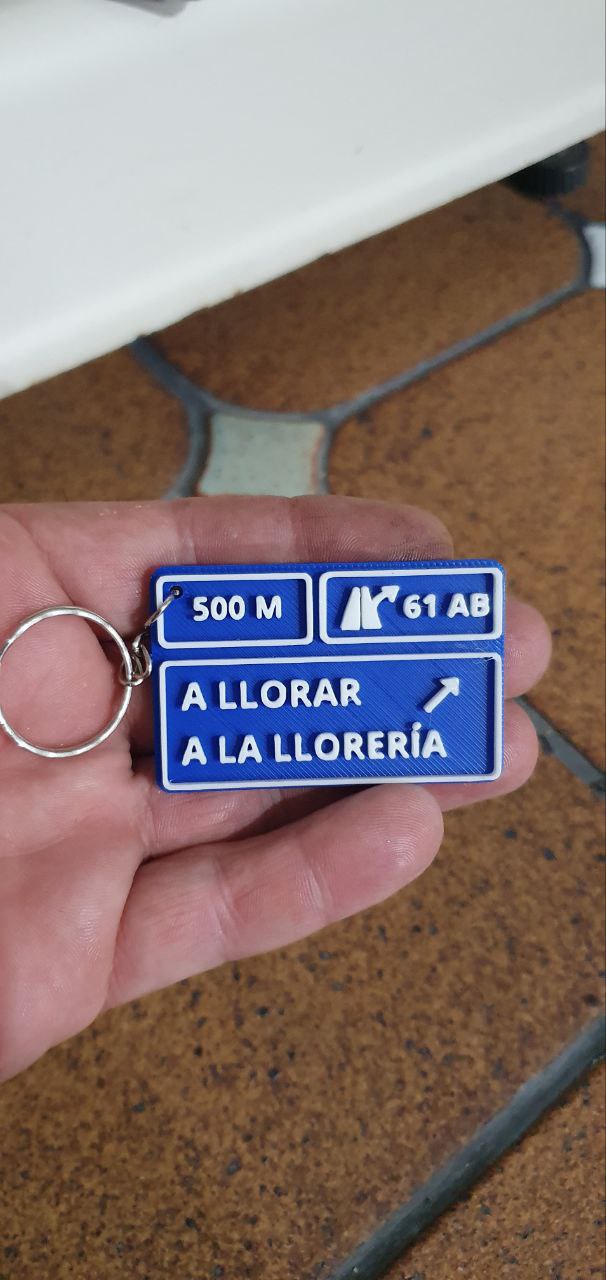 Llavero cartel A llorar a la lloreria