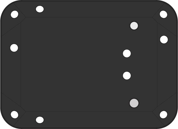 MicaSense mounting plate for DLS2 3D model