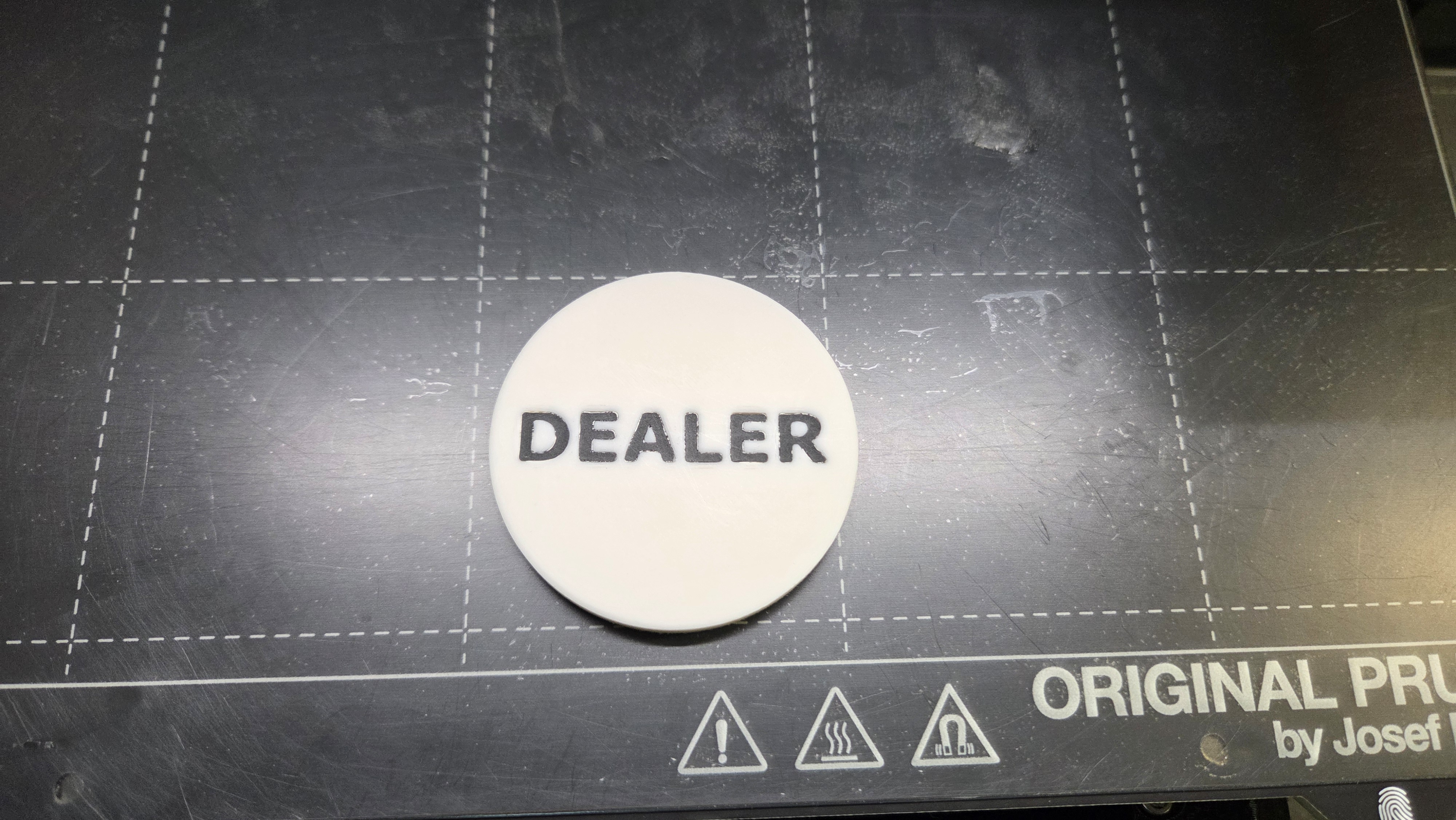 Poker Dealer Button 3D model