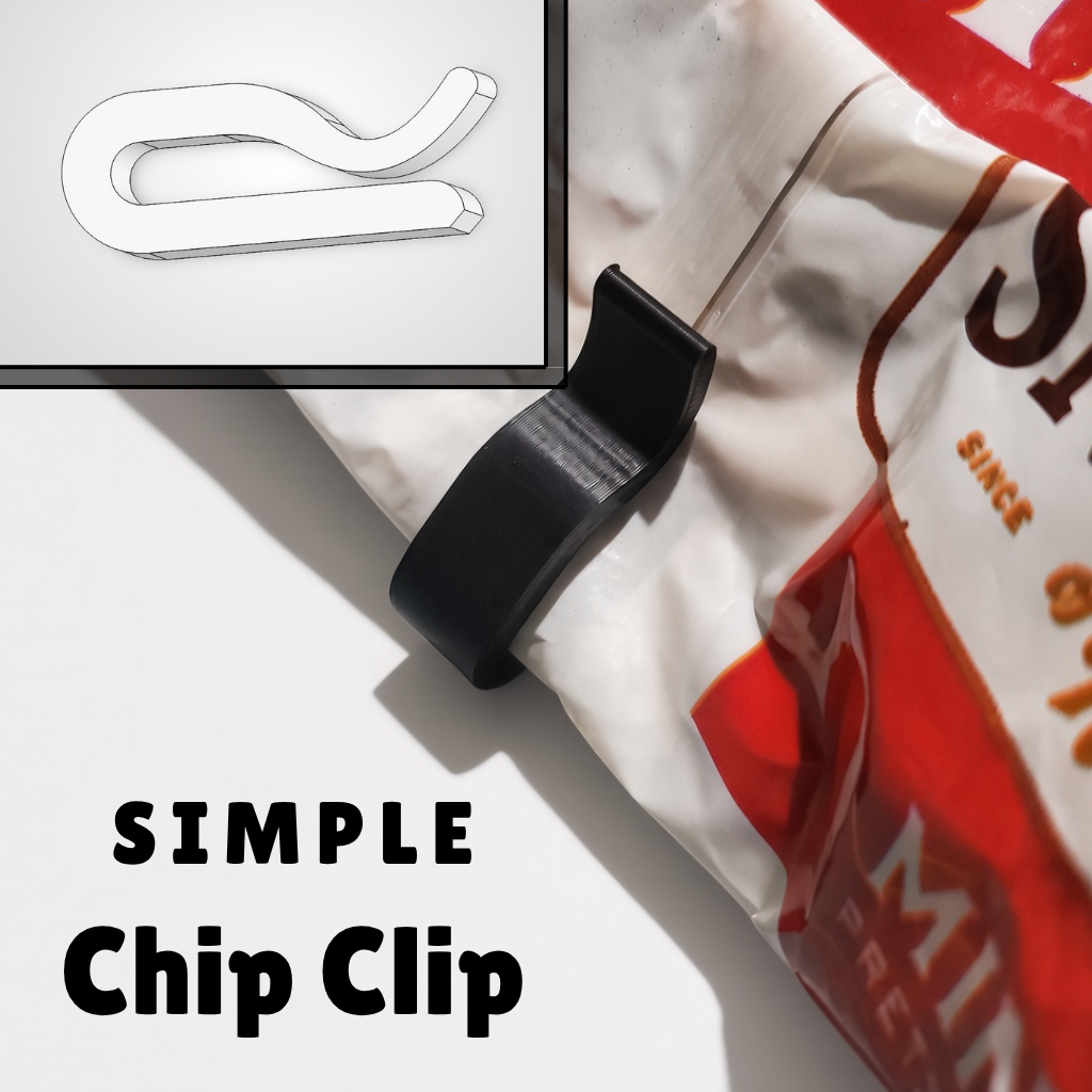 Simple Inamgesa Simple Chip Clip — STL Grátis | 3DFinder