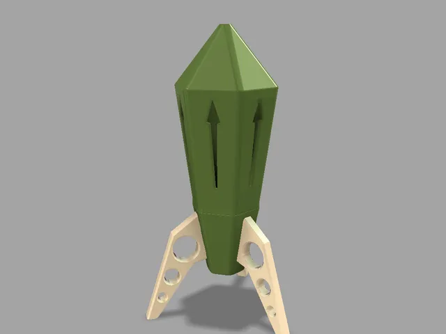 Translucent Rocket lamp (21002)
