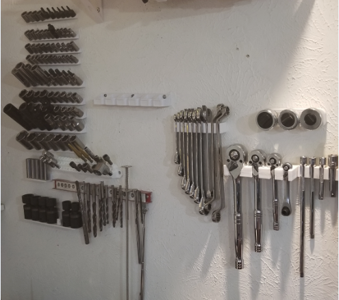 Sockets and ratchets wall holders