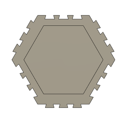 Miniatura 2 do modelo 3D Interlocking Hexagonal Seedling Planters