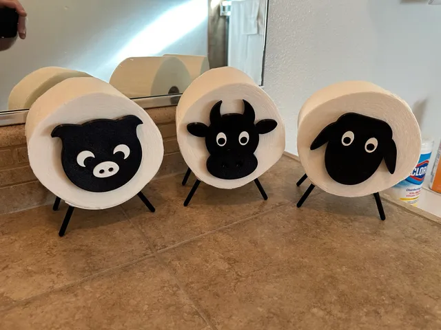 EASY PRINT Toilet Paper Roll Pig