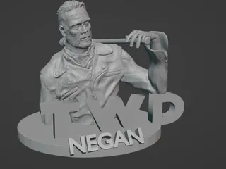 Negan busta TWD by Marekp | Download free STL model | Printables.com