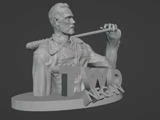 Negan busta TWD by Marekp | Download free STL model | Printables.com