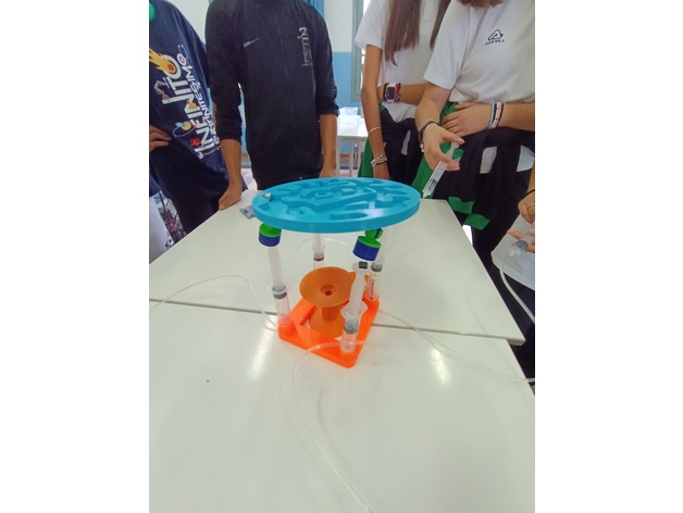 Cooperative hydraulic labyrinth